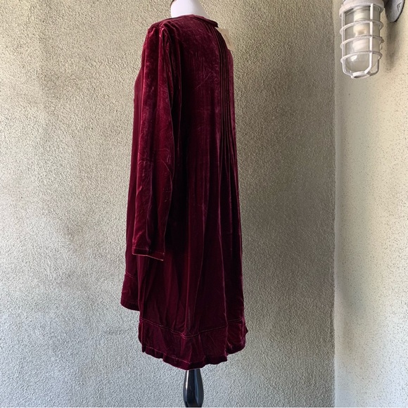 “Sundance” Burgundy Velvet Dress NWT size L - Picture 7 of 11